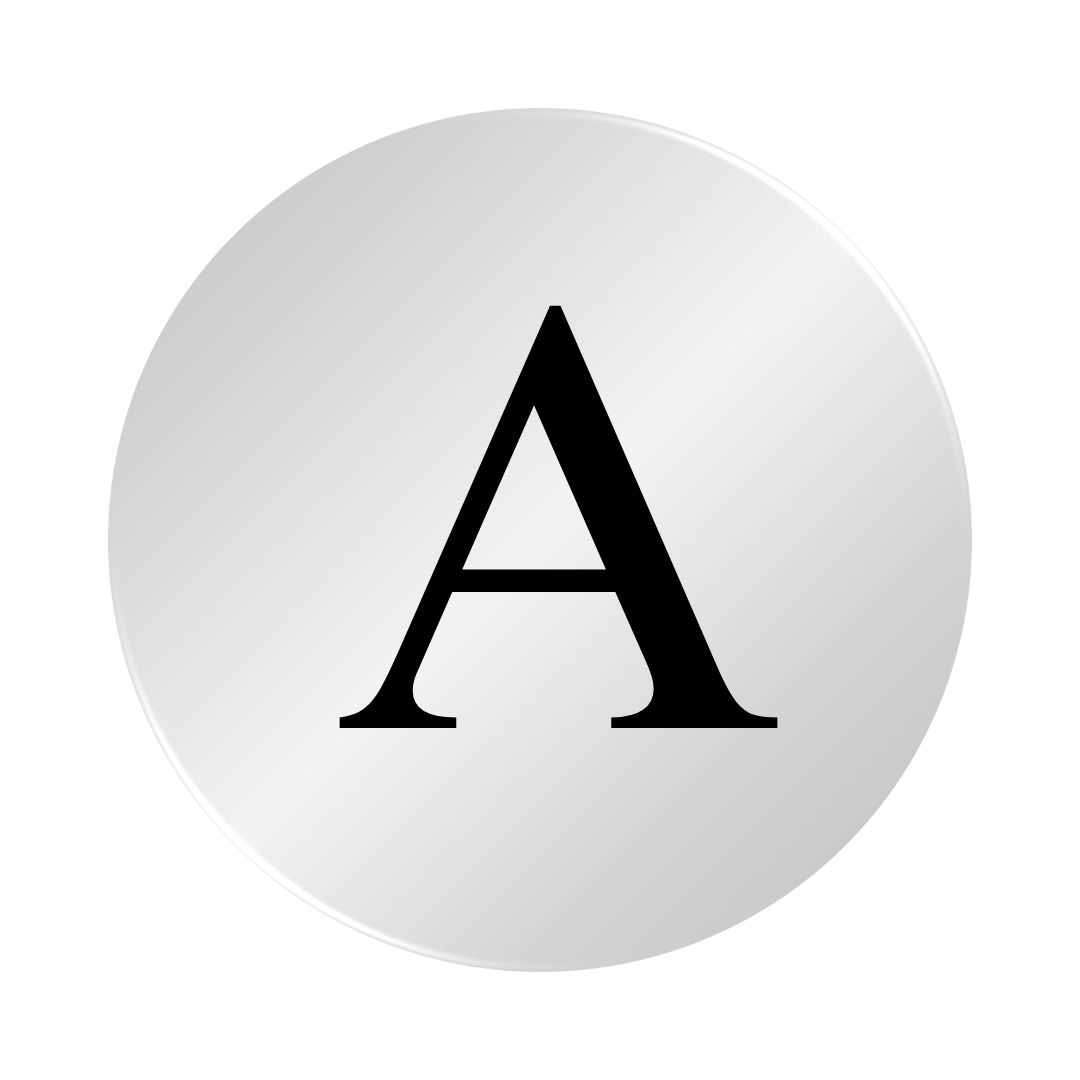 Personalised Sterling Silver Initial Letter Disc Short Necklace