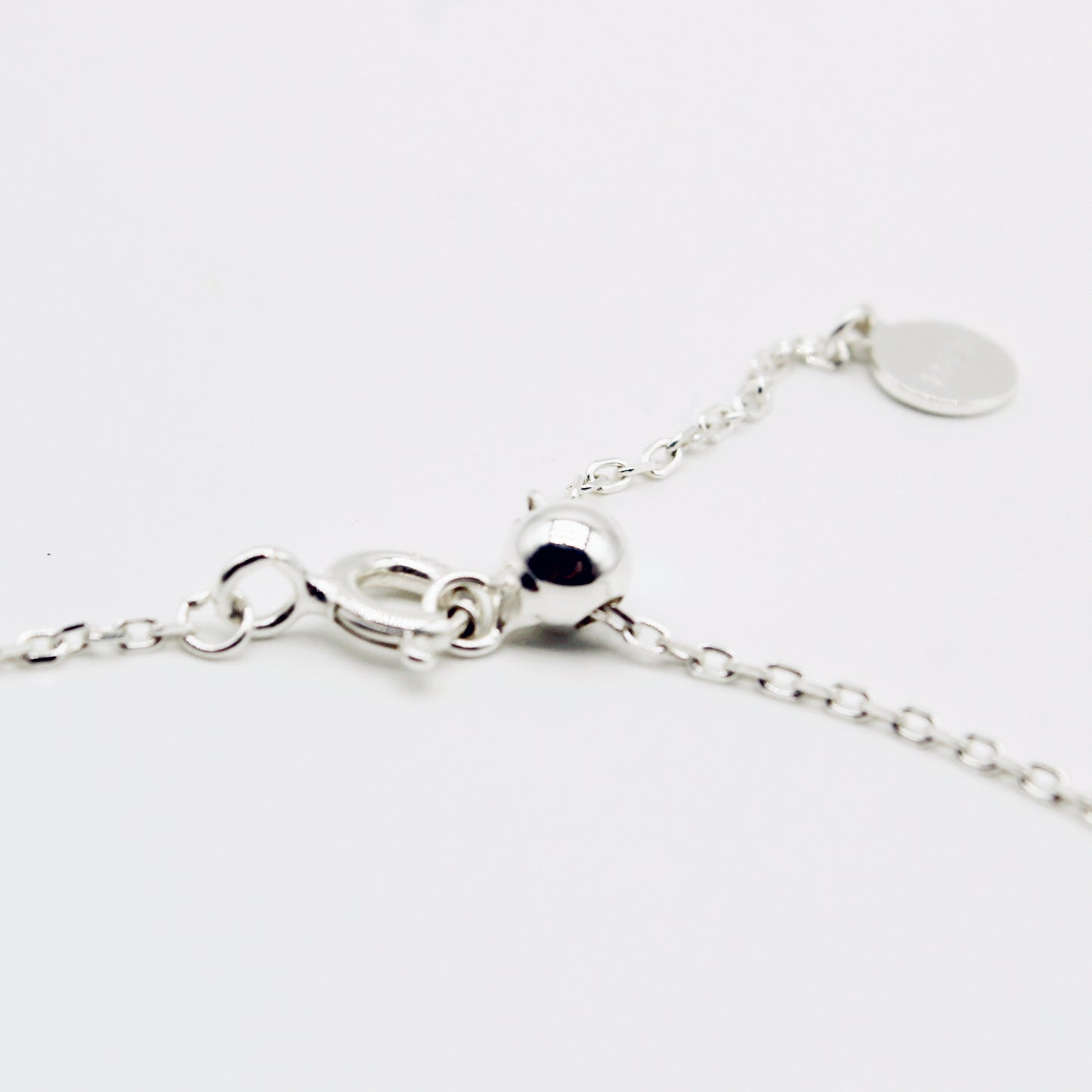 925 Sterling Silver Disc Adjustable Bracelet 20cm