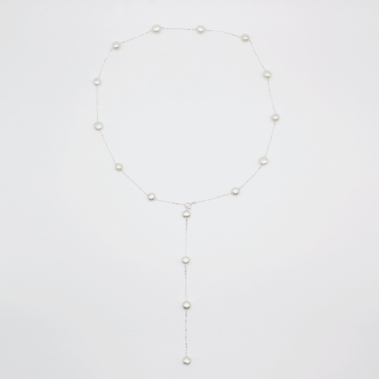 Natural Pearl 925 Silver Necklace|Multiway styling