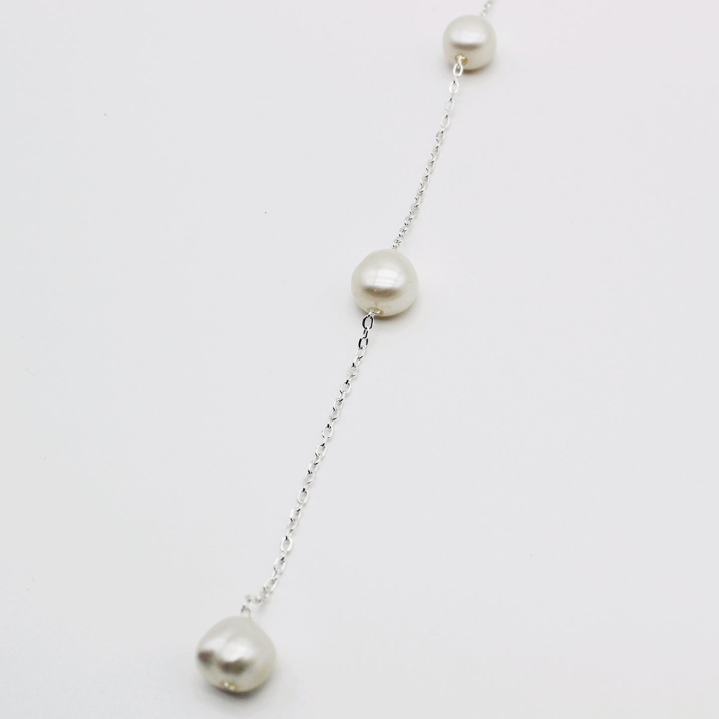 Natural Pearl 925 Silver Necklace|Multiway styling
