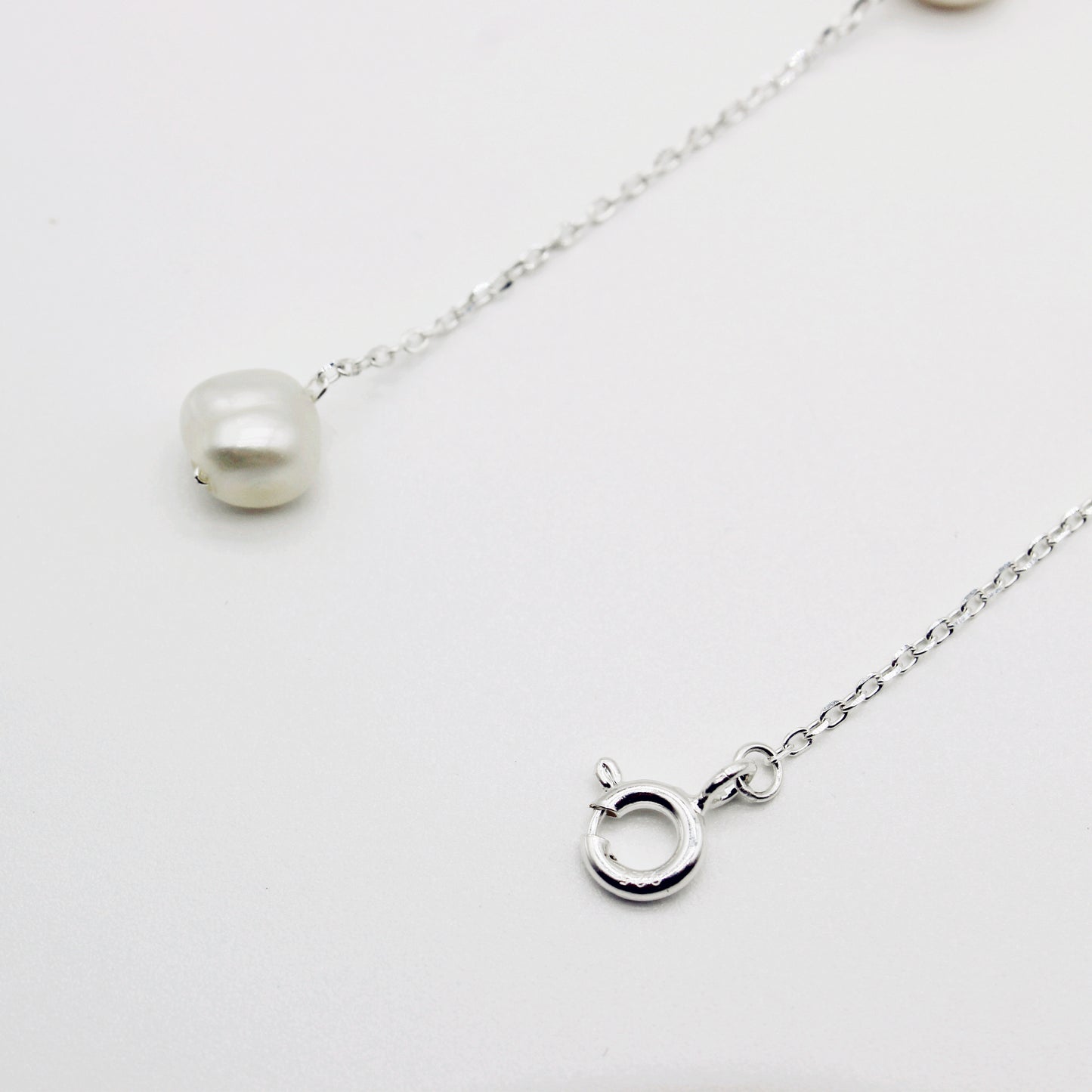 Natural Pearl 925 Silver Necklace|Multiway styling