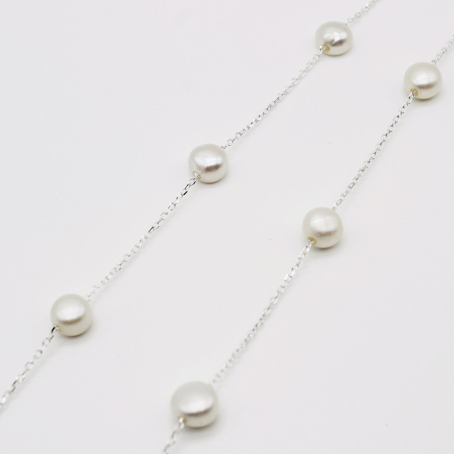 Natural Pearl 925 Silver Necklace|Multiway styling