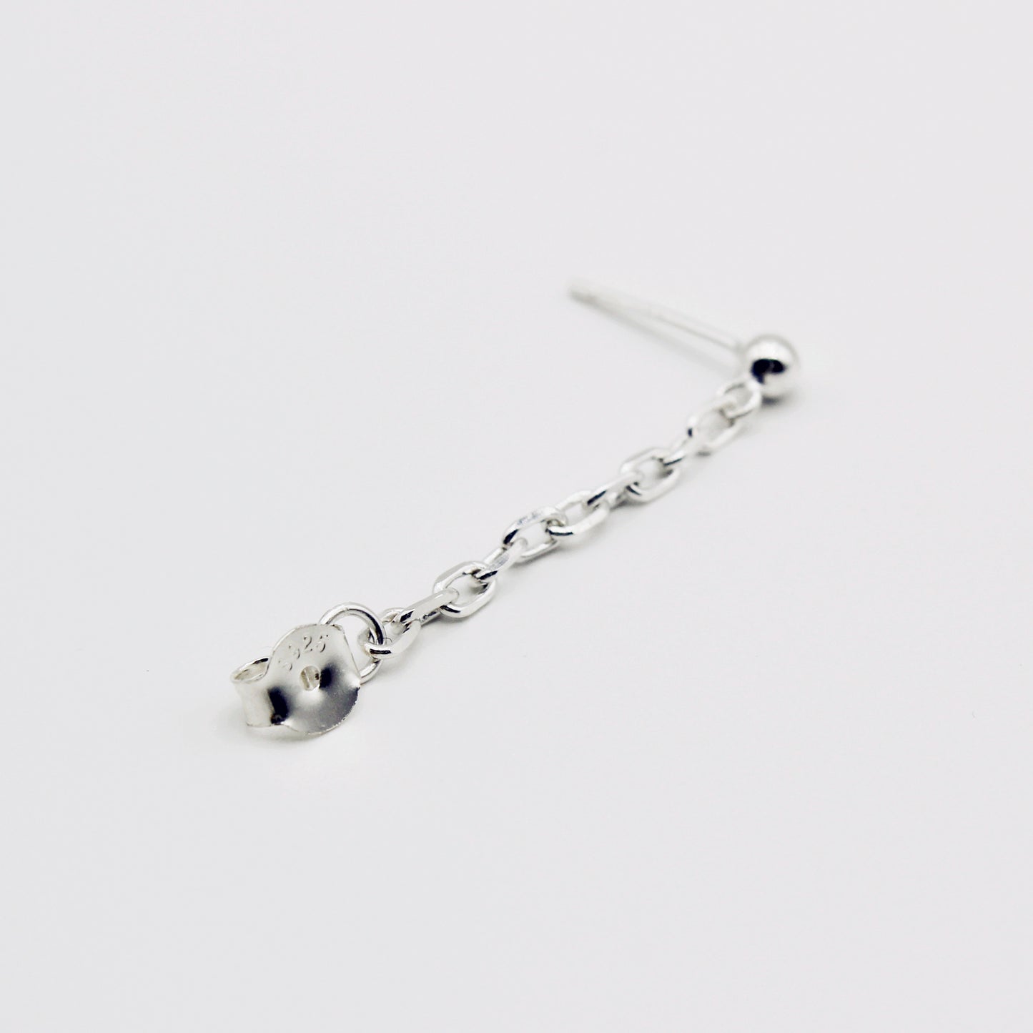 Sterling Silver Drop Chain Earrings