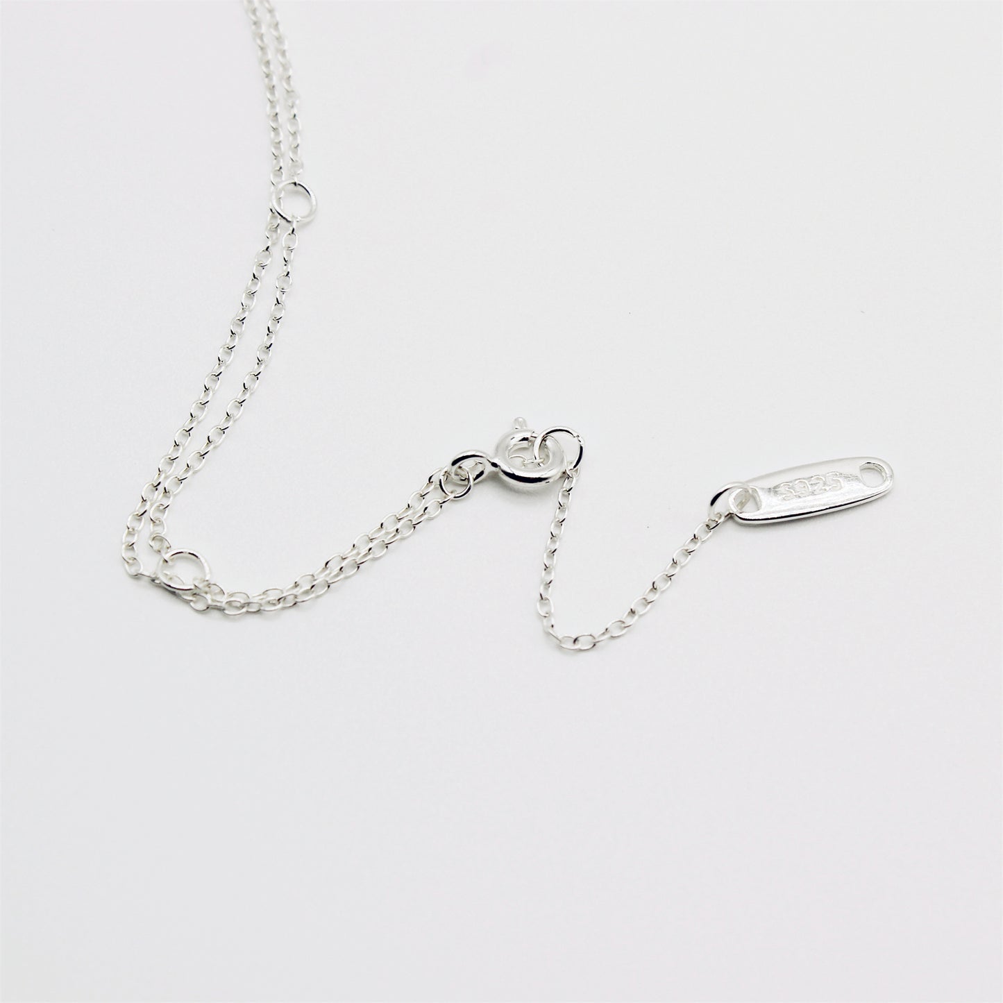 Personalised 925 Sterling Silver Star Sign Disc Dainty Necklace