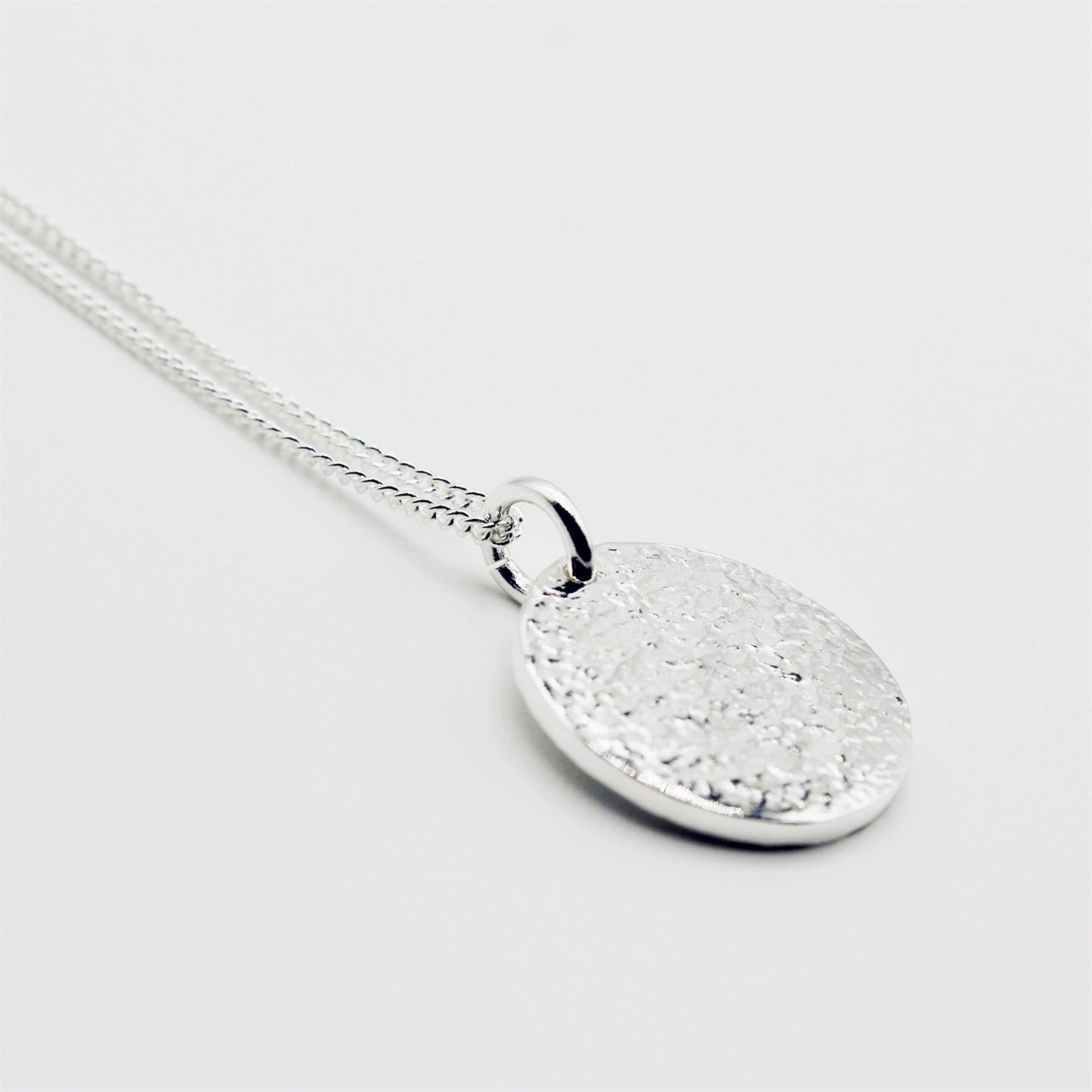 Sterling Silver Double Circles Stacking Necklace Set