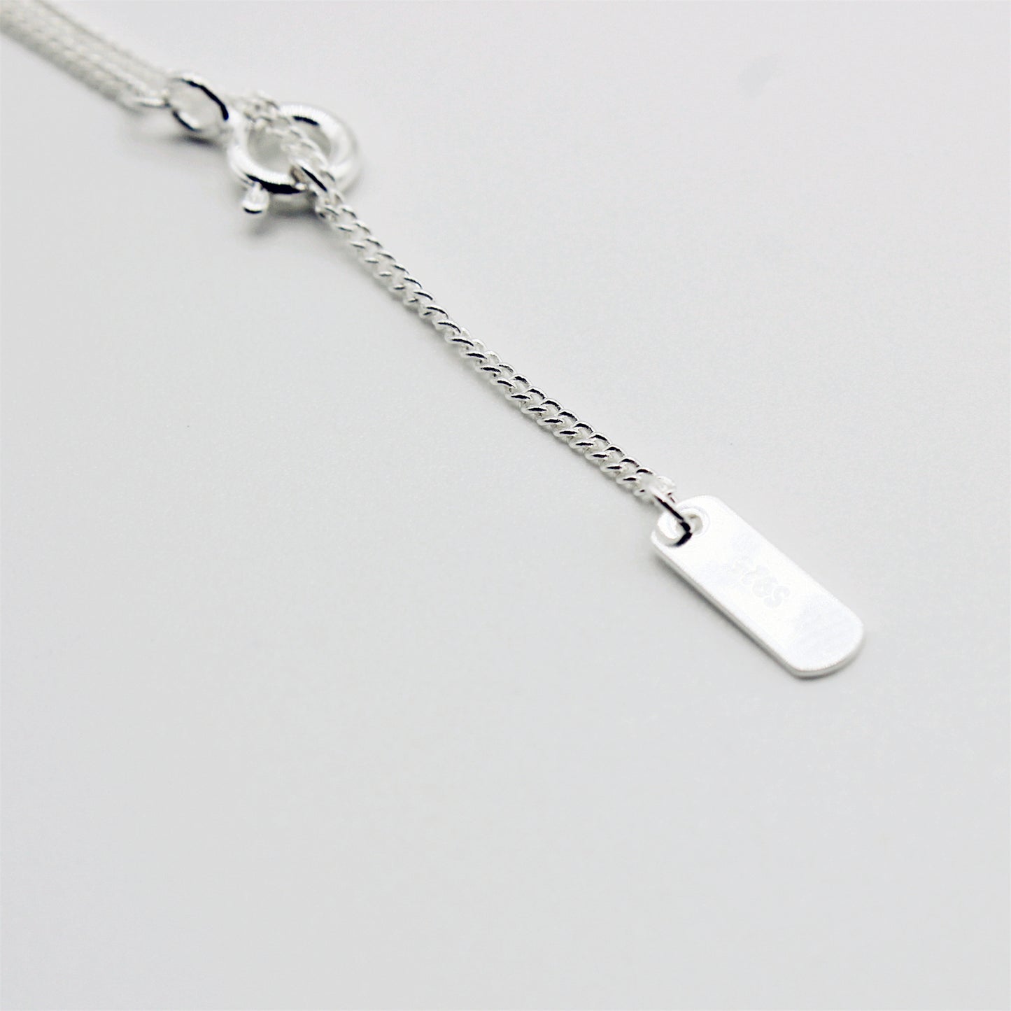 Sterling Silver Tiny Disc Charm Tassel Necklace Set with Textured Charm