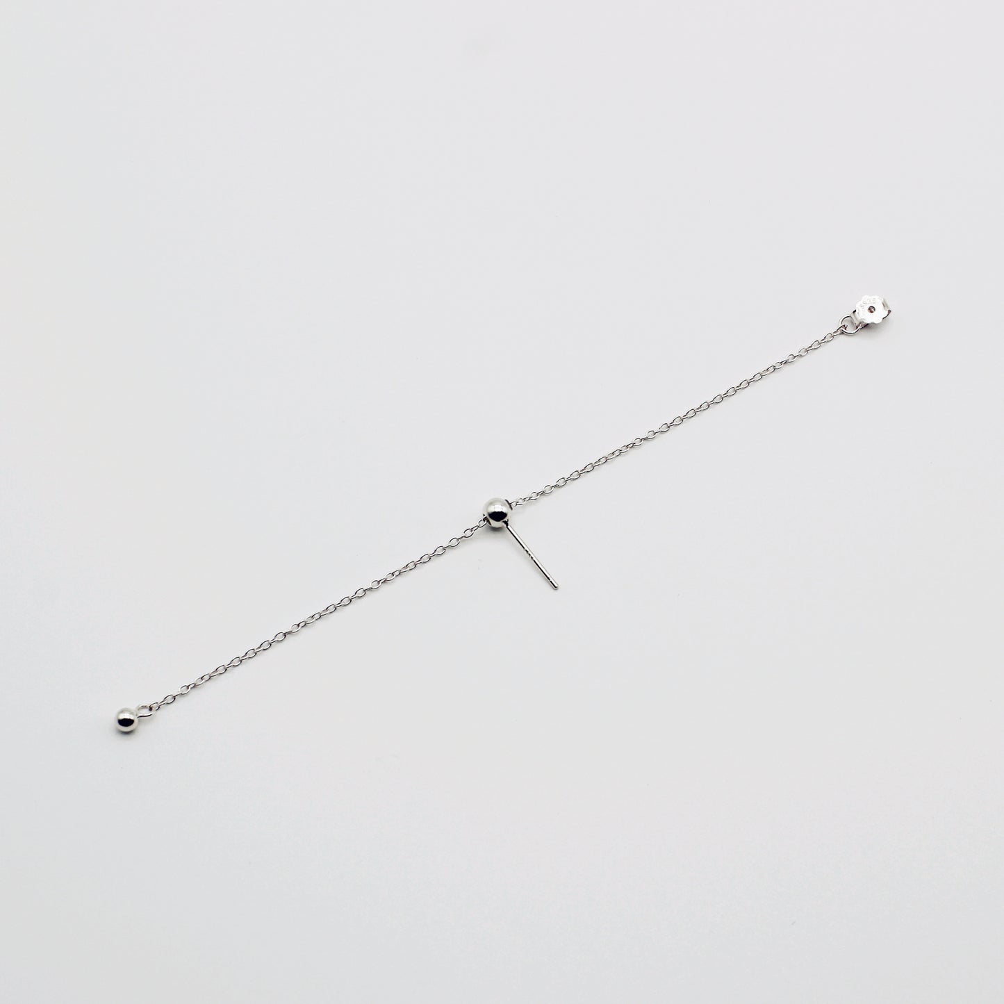 Sterling Silver Adjustable Drape Chain Earrings