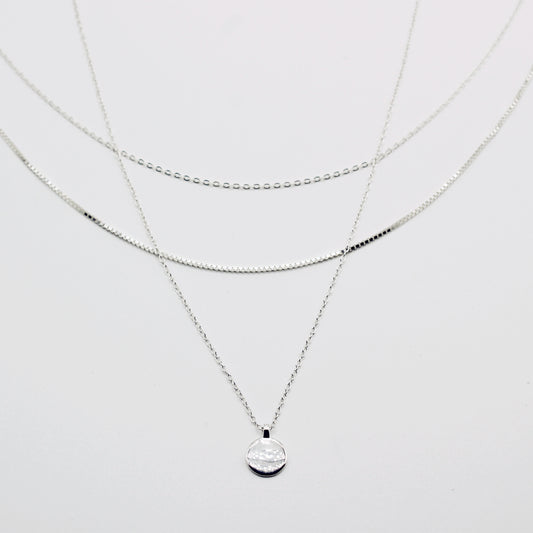 Sterling Silver Stacking Necklace Set
