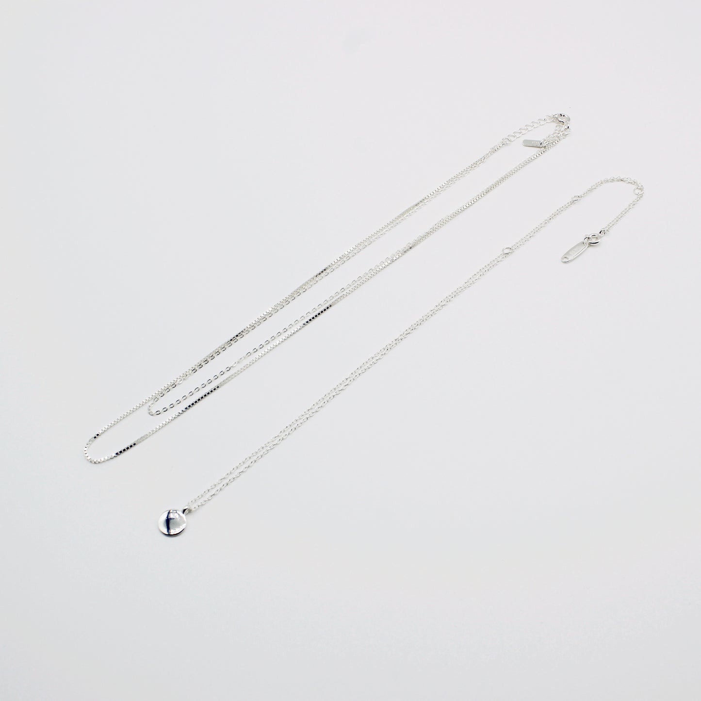 Sterling Silver Stacking Necklace Set