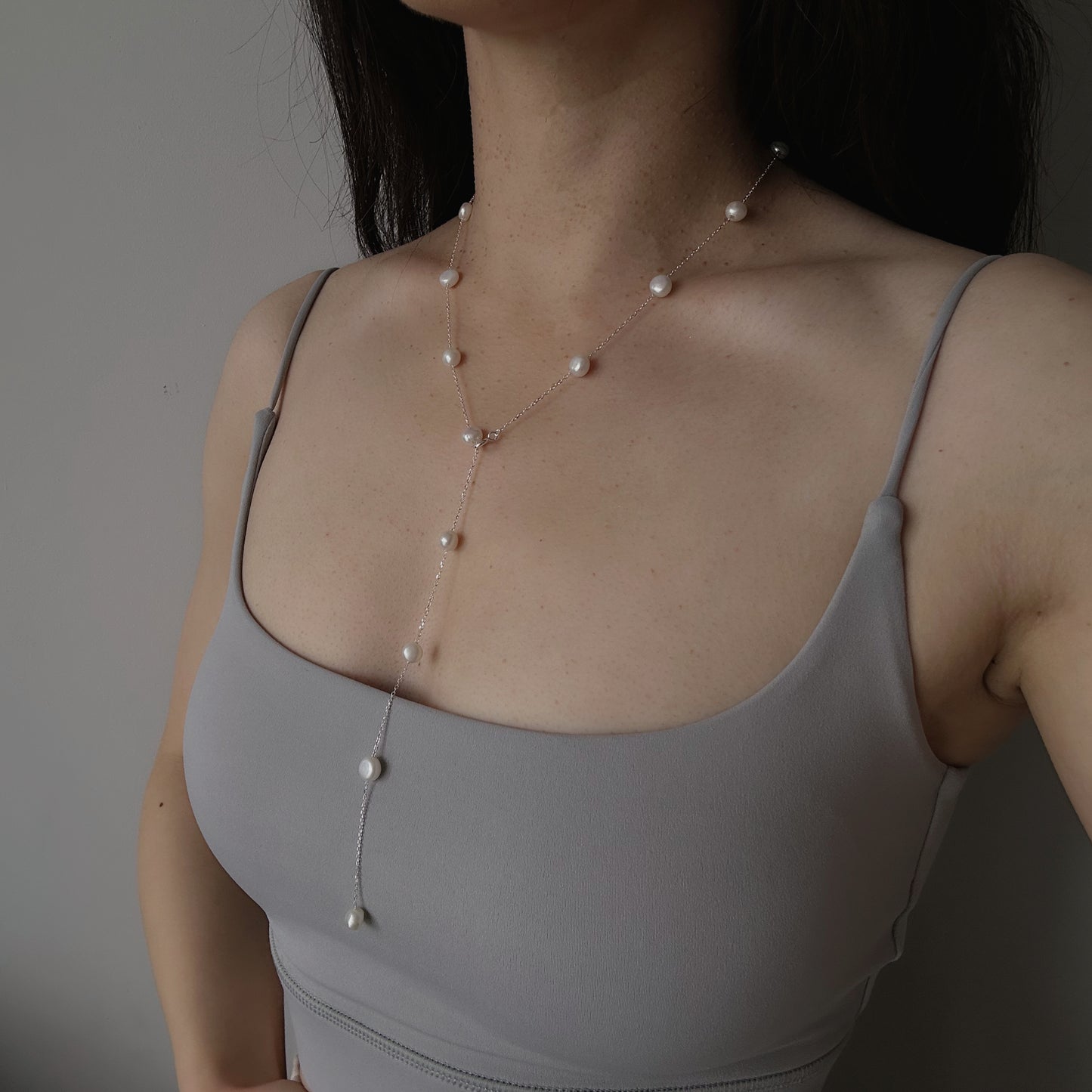 Natural Pearl 925 Silver Necklace|Multiway styling