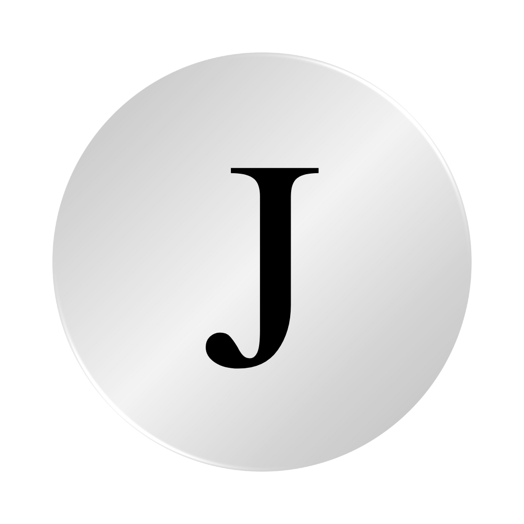 Personalised Sterling Silver Initial Letter Disc Short Necklace