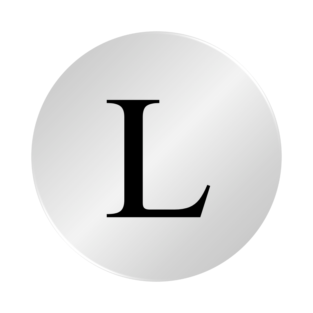 Personalised Sterling Silver Initial Letter Disc Short Necklace