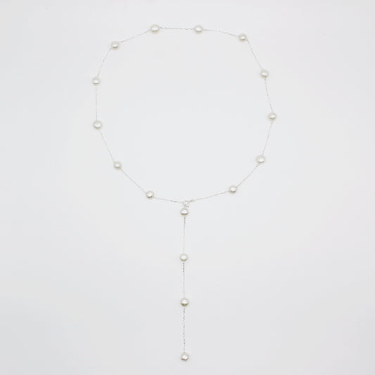 Natural Pearl 925 Silver Necklace｜Multiway styling