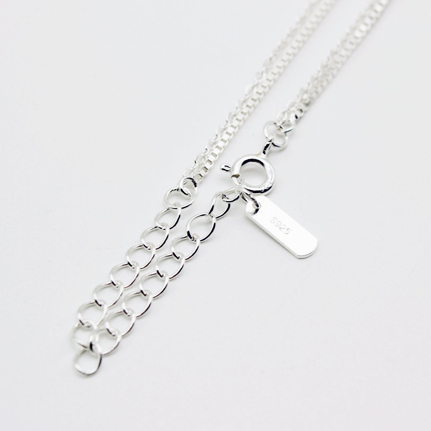 Sterling Silver Multiple Layered Necklace Set with Disc Charm