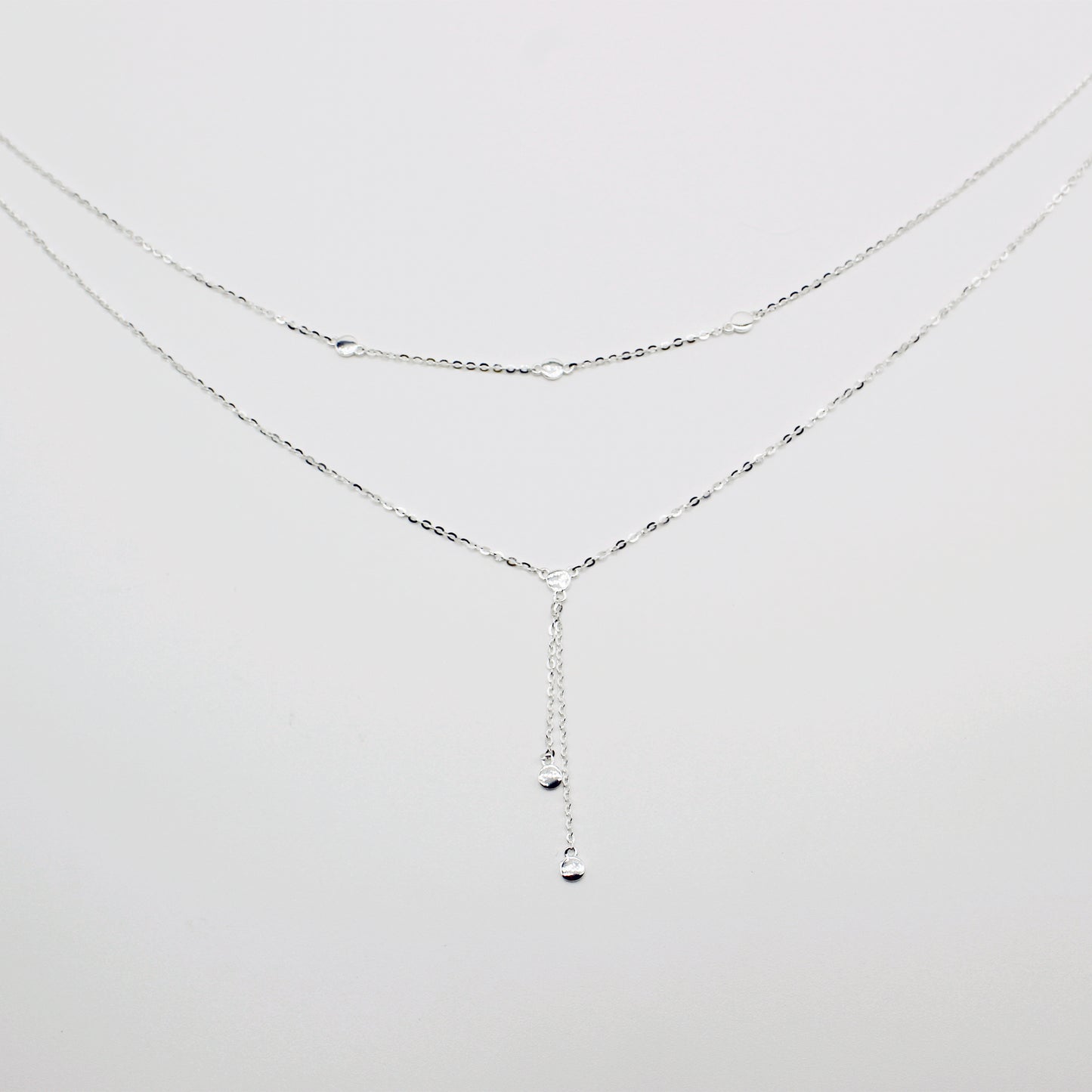 Sterling Silver Stacking Y Necklace