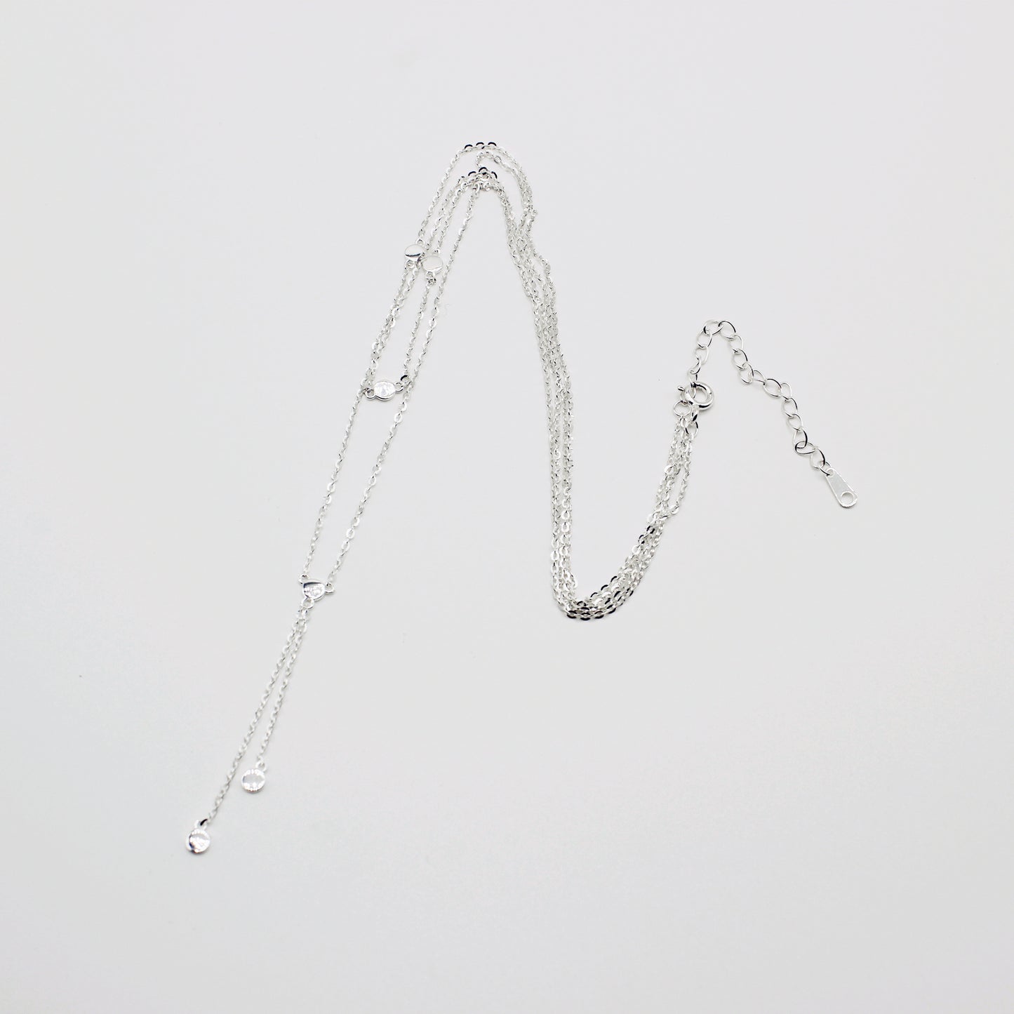 Sterling Silver Stacking Y Necklace