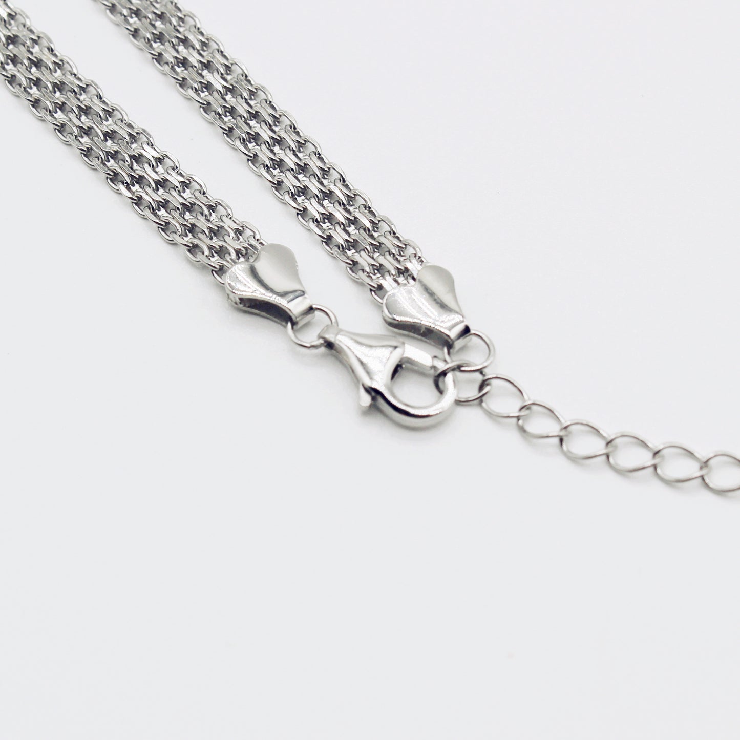 Sterling Silver Skinny Chainmail Choker Necklace