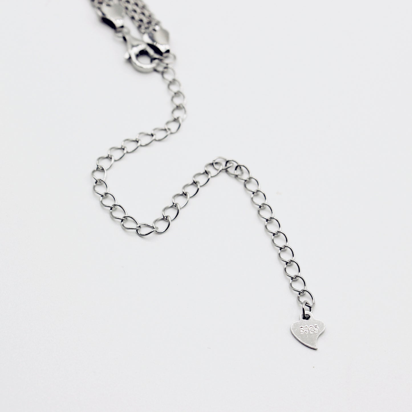 Sterling Silver Skinny Chainmail Choker Necklace